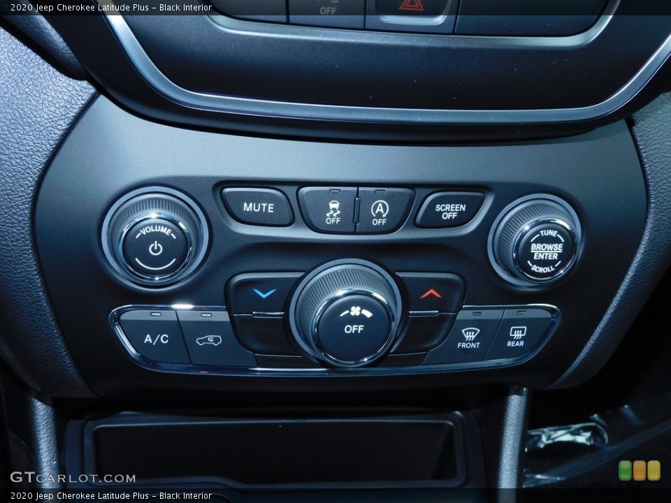 Black Interior Controls for the 2020 Jeep Cherokee Latitude Plus #140505883