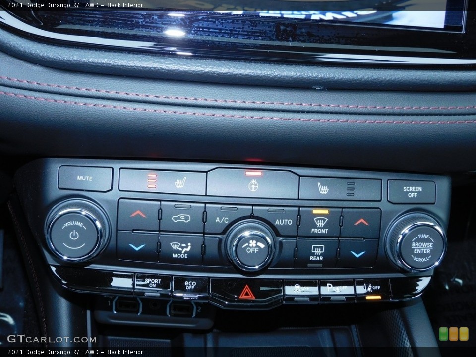 Black Interior Controls for the 2021 Dodge Durango R/T AWD #140507121