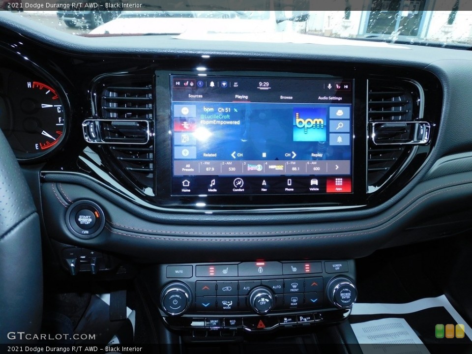 Black Interior Controls for the 2021 Dodge Durango R/T AWD #140508553