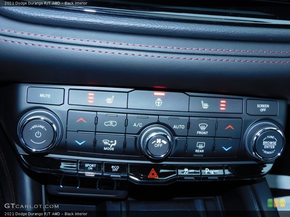 Black Interior Controls for the 2021 Dodge Durango R/T AWD #140508592