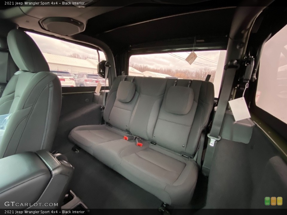 Black Interior Rear Seat for the 2021 Jeep Wrangler Sport 4x4 #140509120