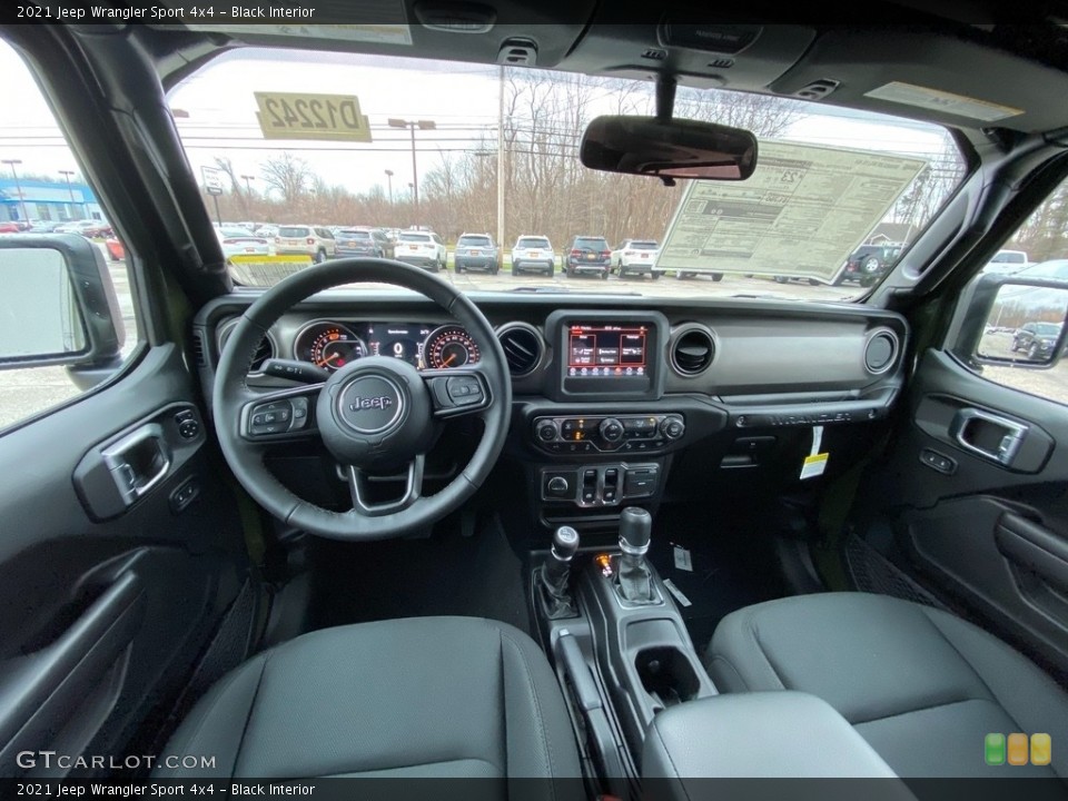 Black Interior Photo for the 2021 Jeep Wrangler Sport 4x4 #140509138