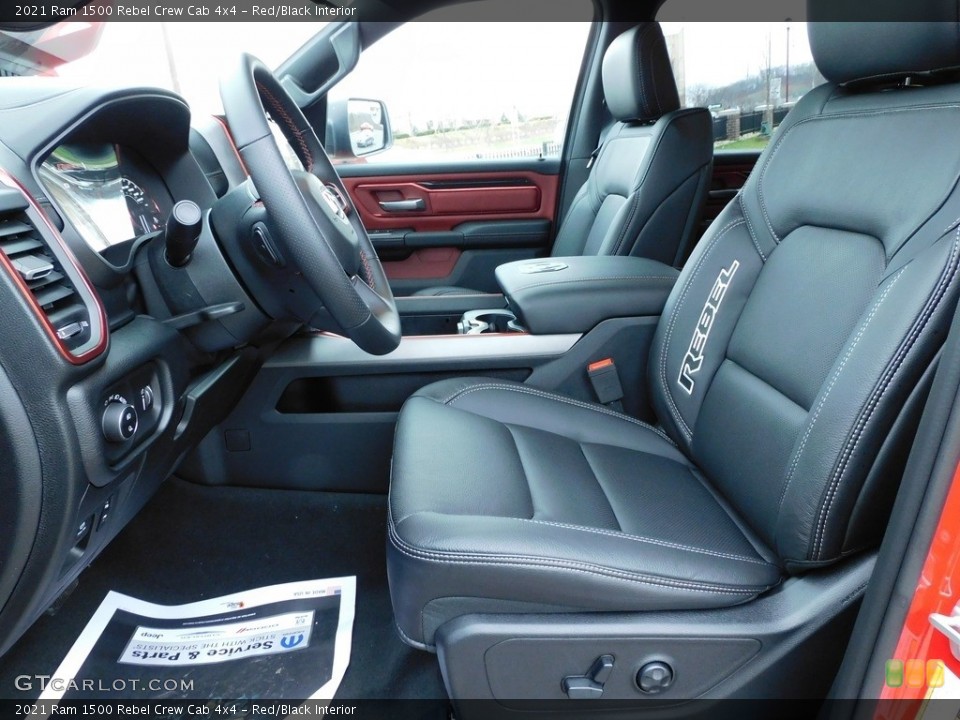 Red/Black Interior Photo for the 2021 Ram 1500 Rebel Crew Cab 4x4 #140509141