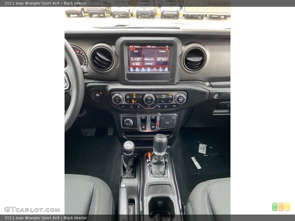 Black Interior Controls for the 2021 Jeep Wrangler Sport 4x4 #140509171