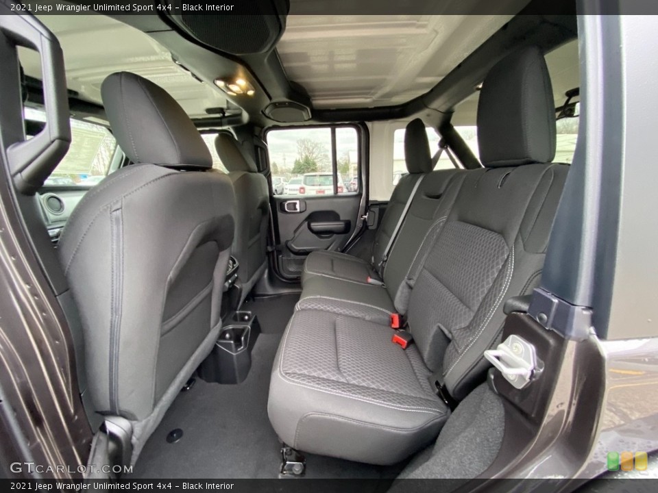 Black Interior Rear Seat for the 2021 Jeep Wrangler Unlimited Sport 4x4 #140509567