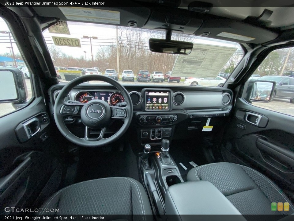 Black Interior Front Seat for the 2021 Jeep Wrangler Unlimited Sport 4x4 #140509588