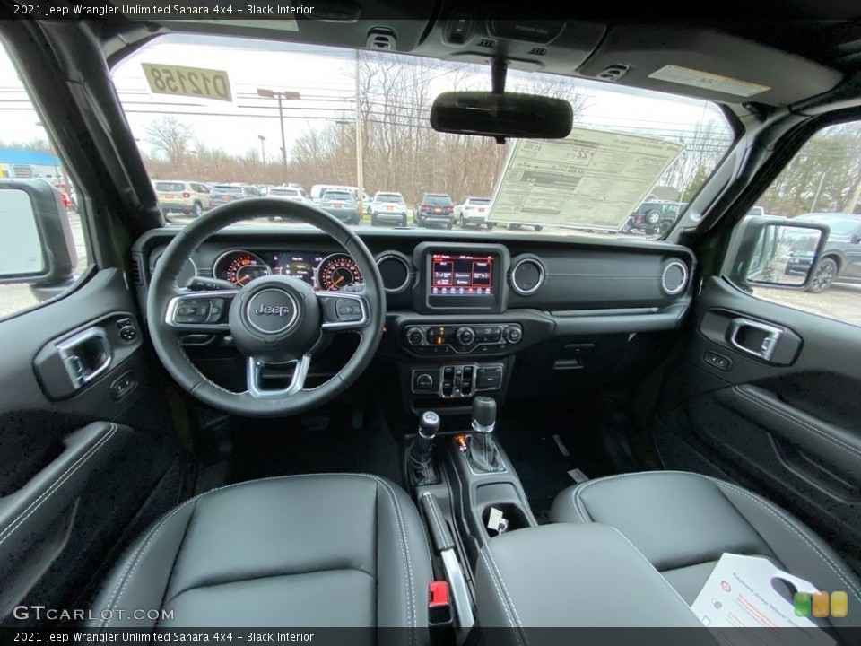 Black Interior Photo for the 2021 Jeep Wrangler Unlimited Sahara 4x4 #140510416
