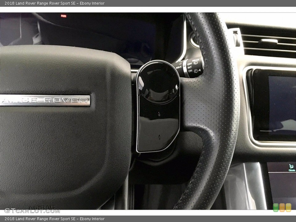 Ebony Interior Steering Wheel for the 2018 Land Rover Range Rover Sport SE #140511418