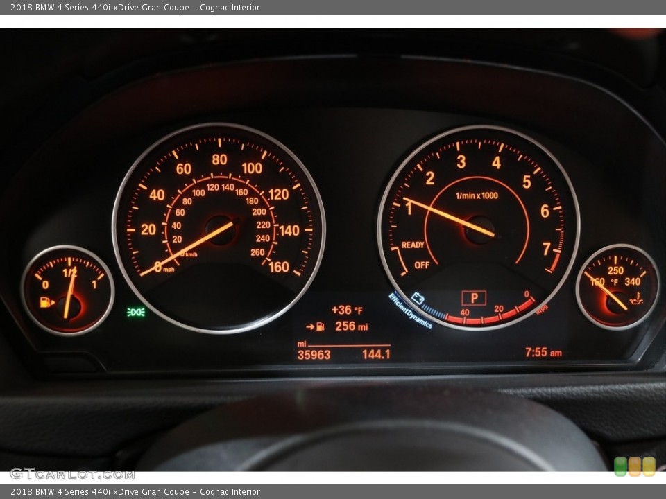 Cognac Interior Gauges for the 2018 BMW 4 Series 440i xDrive Gran Coupe #140511721