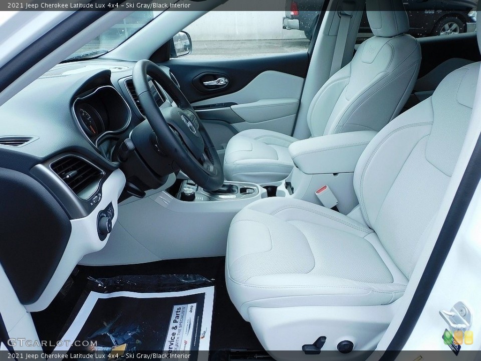 Ski Gray/Black Interior Front Seat for the 2021 Jeep Cherokee Latitude Lux 4x4 #140514164