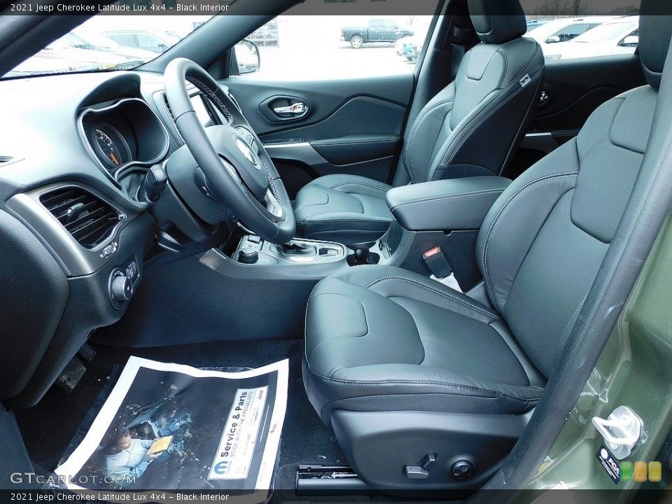 Black Interior Front Seat for the 2021 Jeep Cherokee Latitude Lux 4x4 #140514290