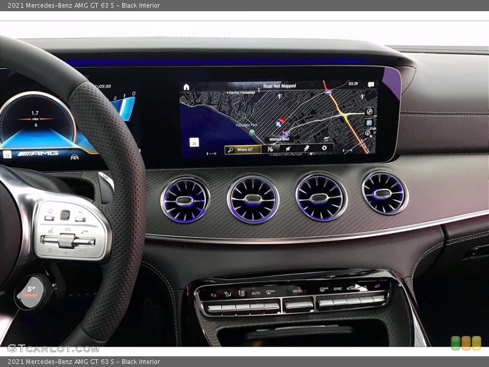 Black Interior Navigation for the 2021 Mercedes-Benz AMG GT 63 S #140514416