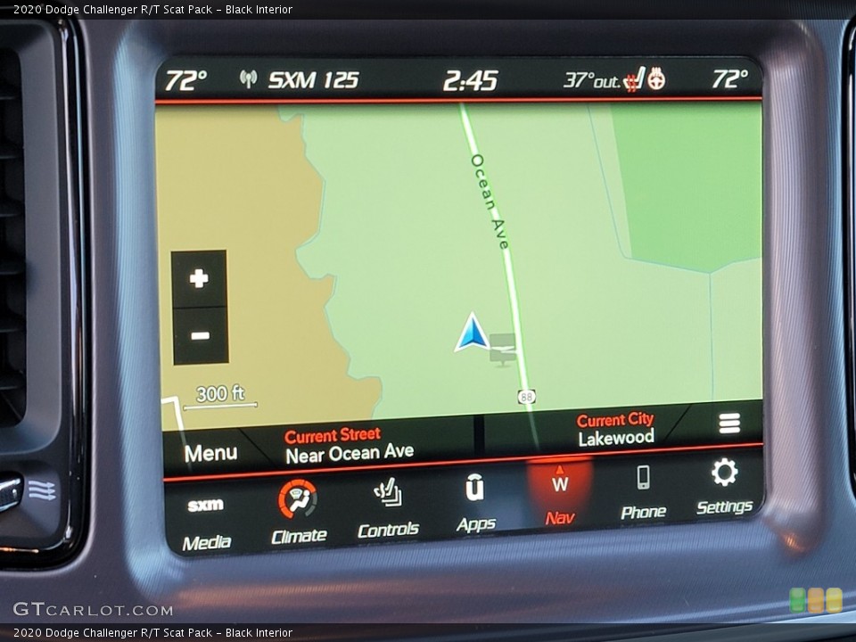 Black Interior Navigation for the 2020 Dodge Challenger R/T Scat Pack #140516219