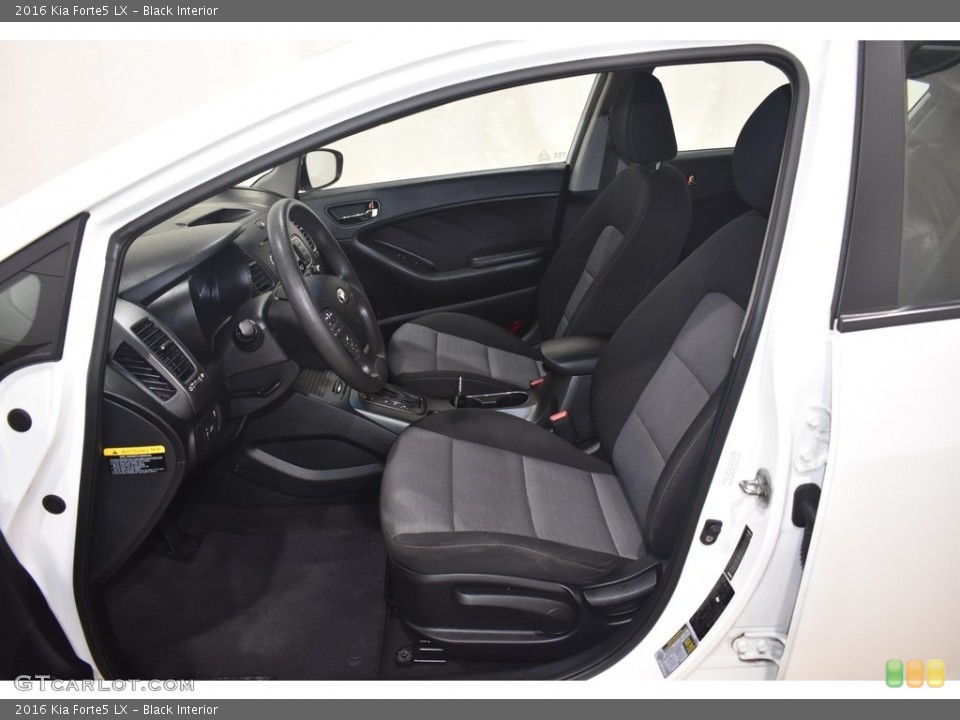 Black Interior Front Seat for the 2016 Kia Forte5 LX #140516266
