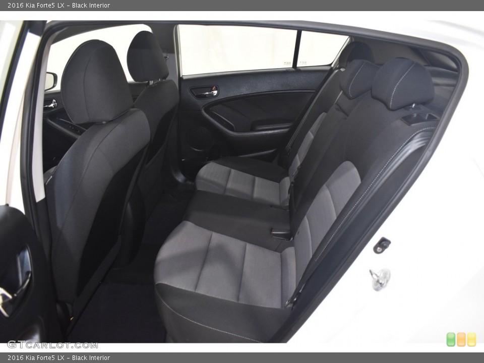 Black Interior Rear Seat for the 2016 Kia Forte5 LX #140516287