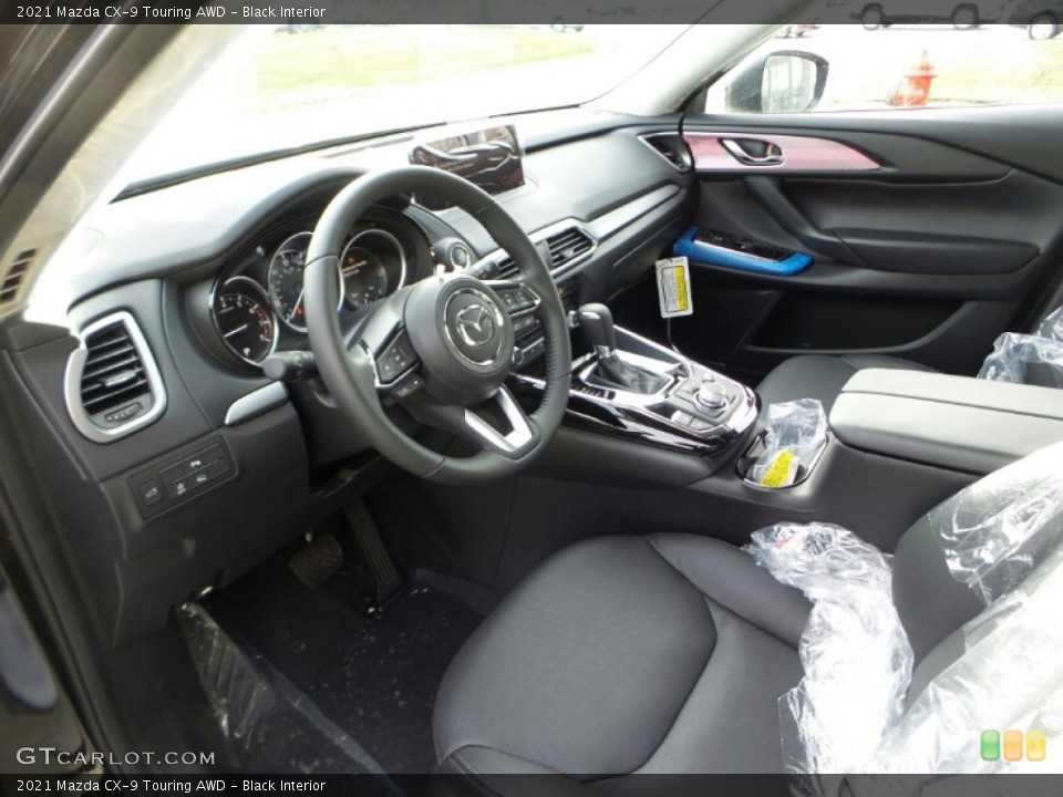 Black Interior Photo for the 2021 Mazda CX-9 Touring AWD #140516510