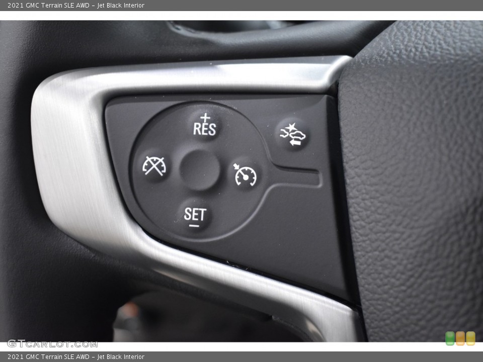 Jet Black Interior Steering Wheel for the 2021 GMC Terrain SLE AWD #140516749
