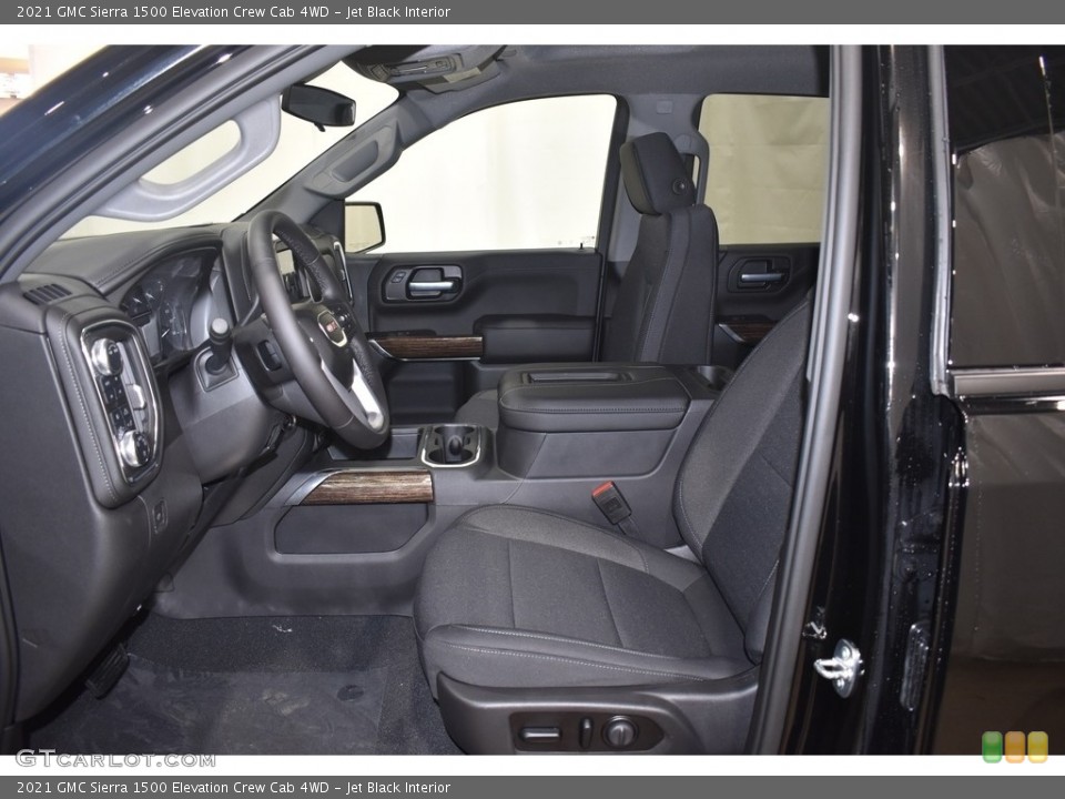 Jet Black Interior Photo for the 2021 GMC Sierra 1500 Elevation Crew Cab 4WD #140516893