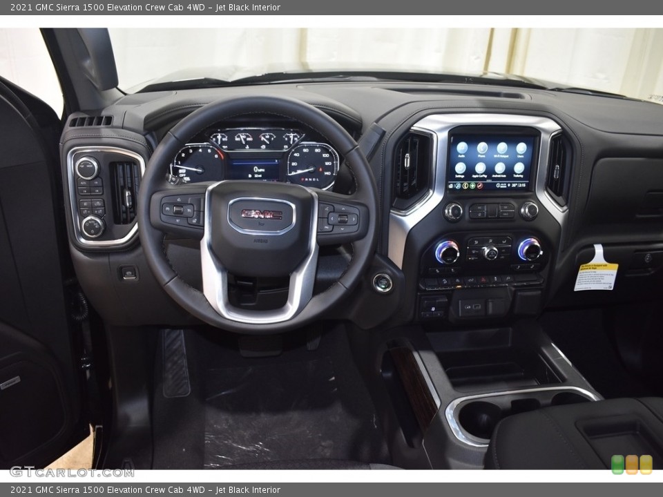 Jet Black Interior Dashboard for the 2021 GMC Sierra 1500 Elevation Crew Cab 4WD #140516932