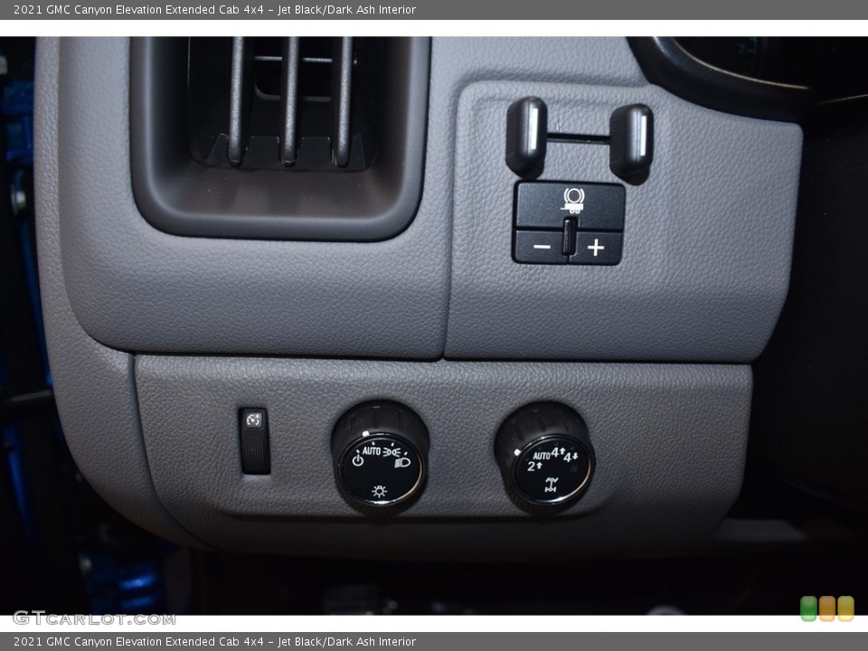 Jet Black/Dark Ash Interior Controls for the 2021 GMC Canyon Elevation Extended Cab 4x4 #140517154