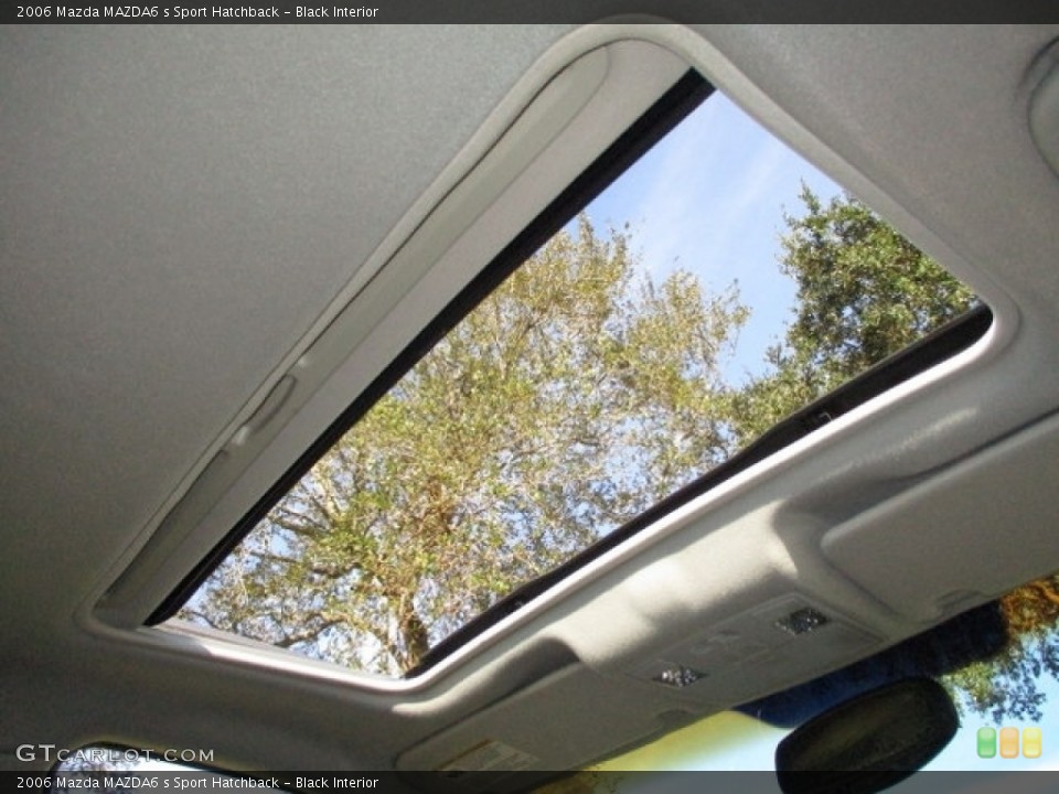 Black Interior Sunroof for the 2006 Mazda MAZDA6 s Sport Hatchback #140517994