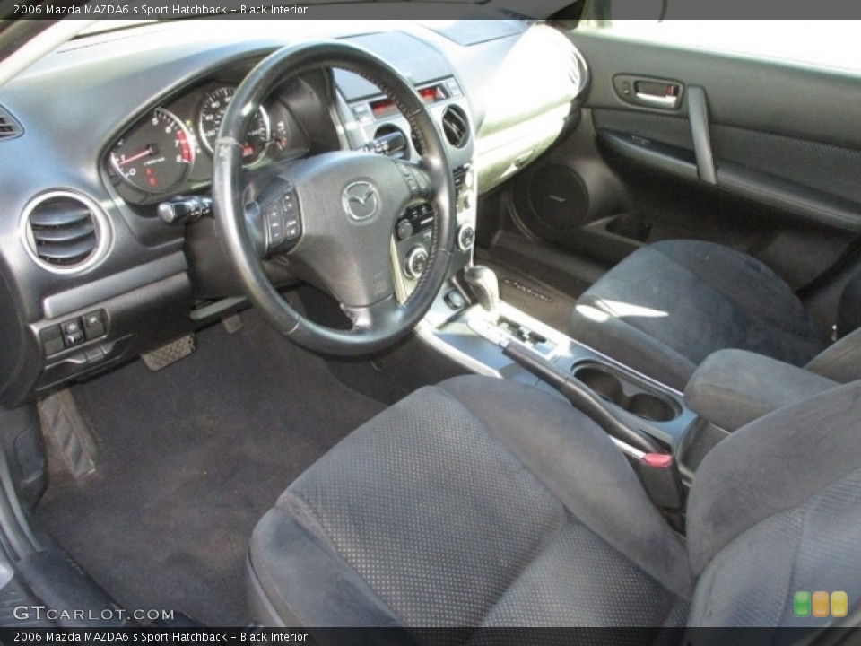 Black Interior Front Seat for the 2006 Mazda MAZDA6 s Sport Hatchback #140518719