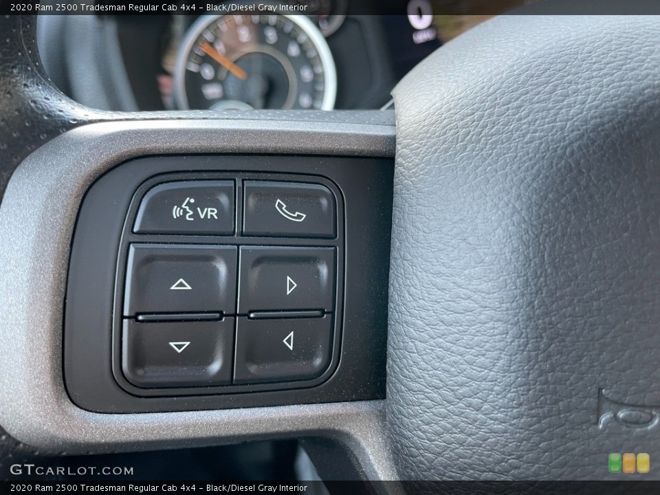 Black/Diesel Gray Interior Steering Wheel for the 2020 Ram 2500 Tradesman Regular Cab 4x4 #140519728