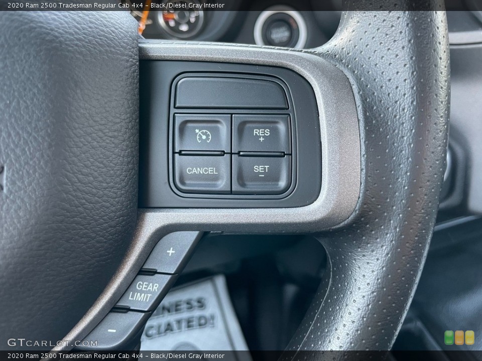 Black/Diesel Gray Interior Steering Wheel for the 2020 Ram 2500 Tradesman Regular Cab 4x4 #140519755
