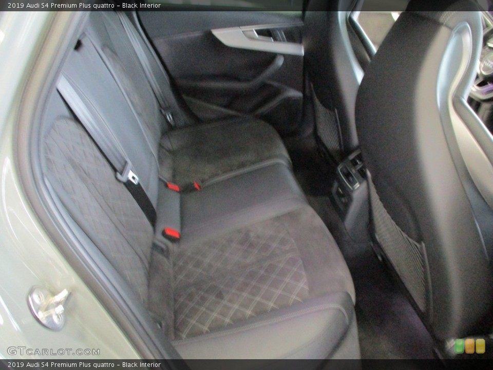 Black Interior Rear Seat for the 2019 Audi S4 Premium Plus quattro #140520464