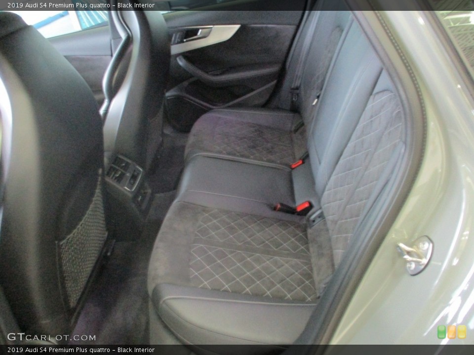 Black Interior Rear Seat for the 2019 Audi S4 Premium Plus quattro #140520580