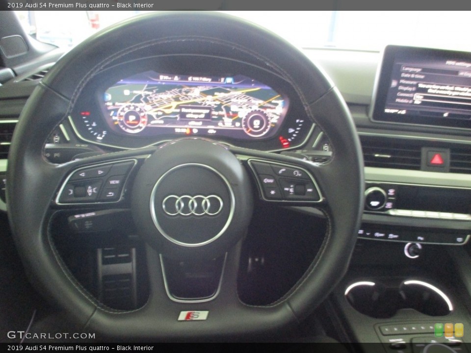 Black Interior Steering Wheel for the 2019 Audi S4 Premium Plus quattro #140520661