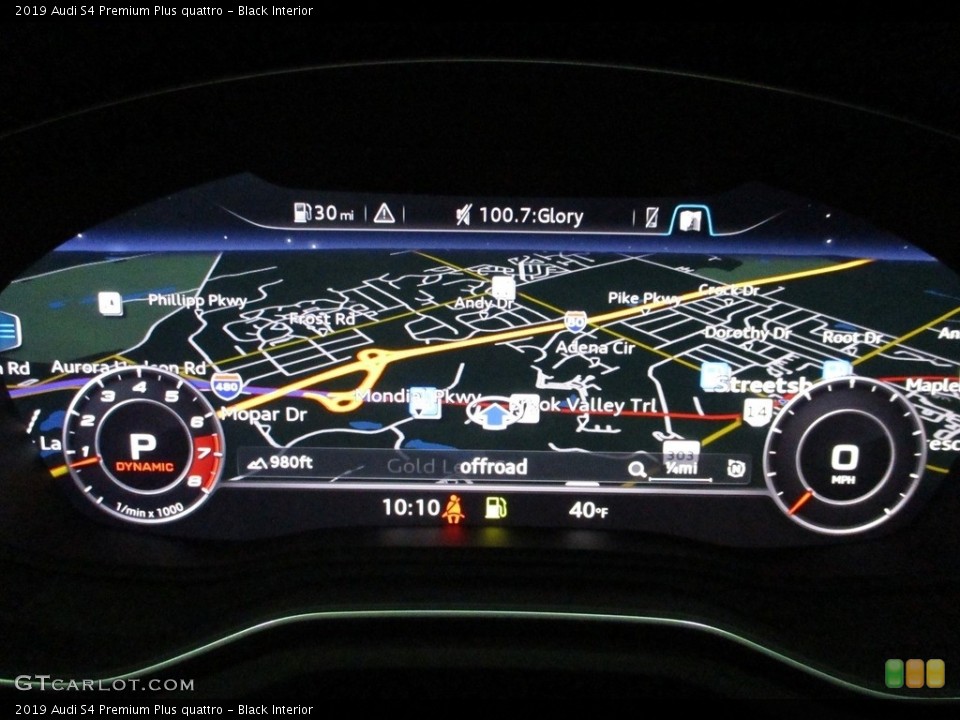 Black Interior Navigation for the 2019 Audi S4 Premium Plus quattro #140520726