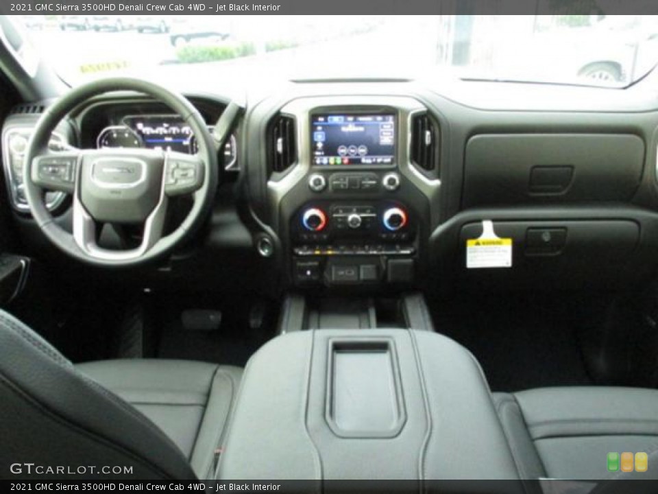 Jet Black Interior Dashboard for the 2021 GMC Sierra 3500HD Denali Crew Cab 4WD #140520916