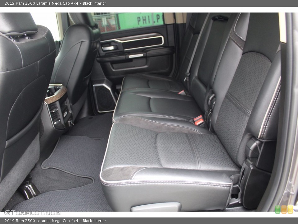 Black Interior Rear Seat for the 2019 Ram 2500 Laramie Mega Cab 4x4 #140521072