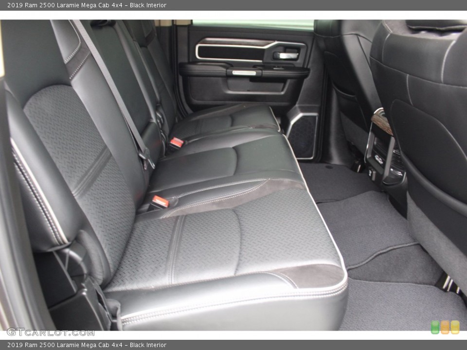 Black Interior Rear Seat for the 2019 Ram 2500 Laramie Mega Cab 4x4 #140521195