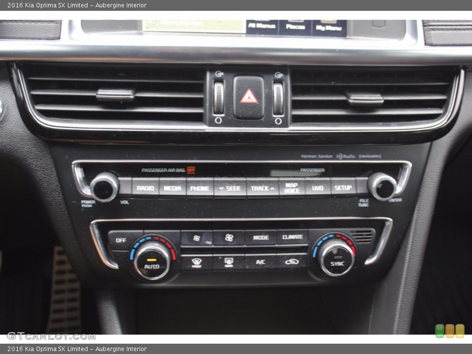 Aubergine Interior Controls for the 2016 Kia Optima SX Limited #140522419