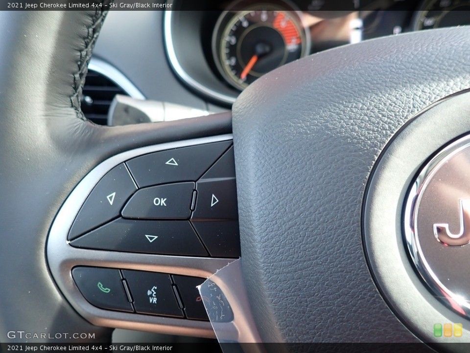Ski Gray/Black Interior Steering Wheel for the 2021 Jeep Cherokee Limited 4x4 #140525002