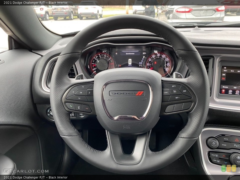 Black Interior Steering Wheel for the 2021 Dodge Challenger R/T #140526667