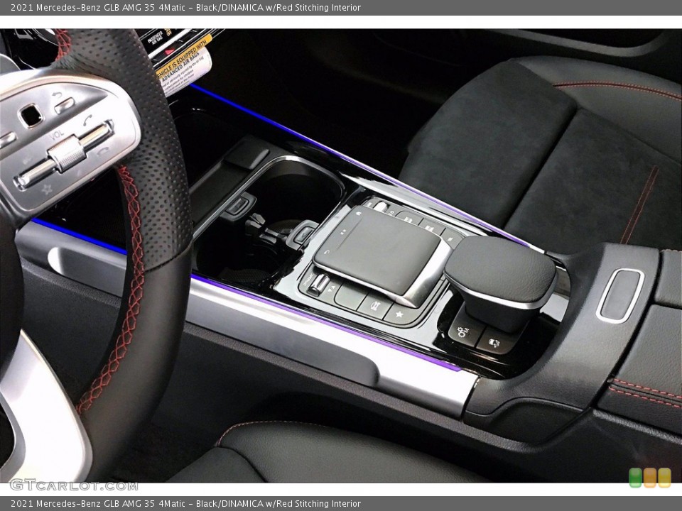Black/DINAMICA w/Red Stitching Interior Controls for the 2021 Mercedes-Benz GLB AMG 35 4Matic #140526784