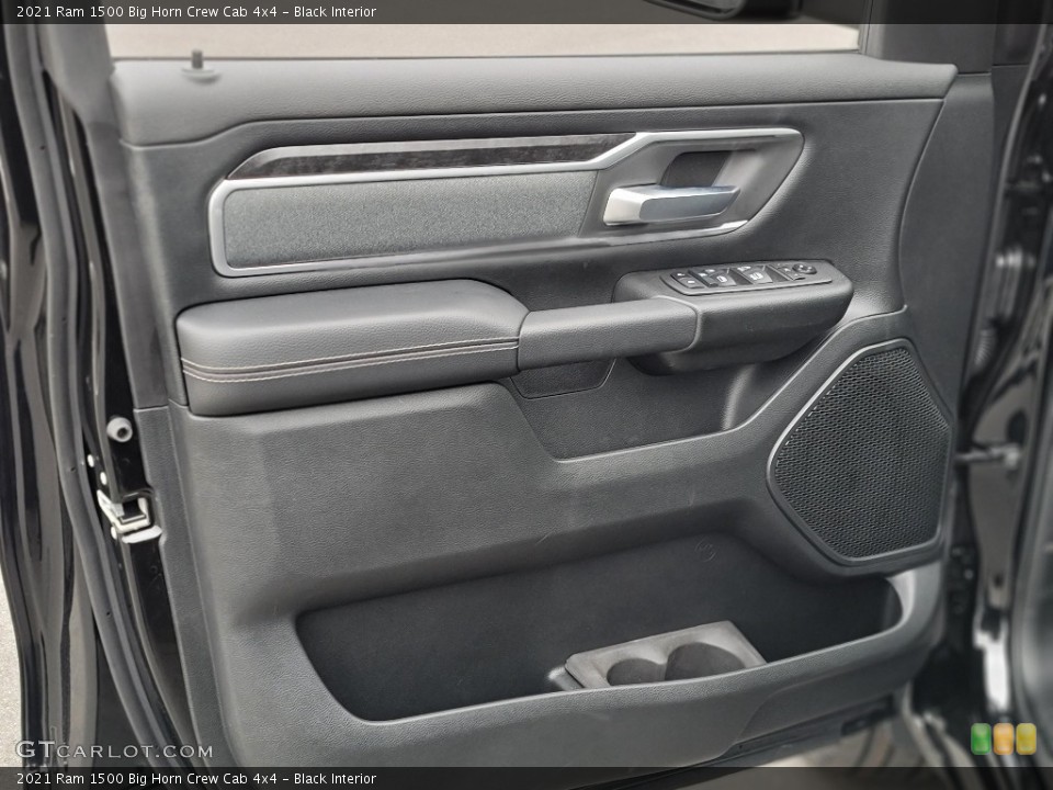 Black Interior Door Panel for the 2021 Ram 1500 Big Horn Crew Cab 4x4 #140527636