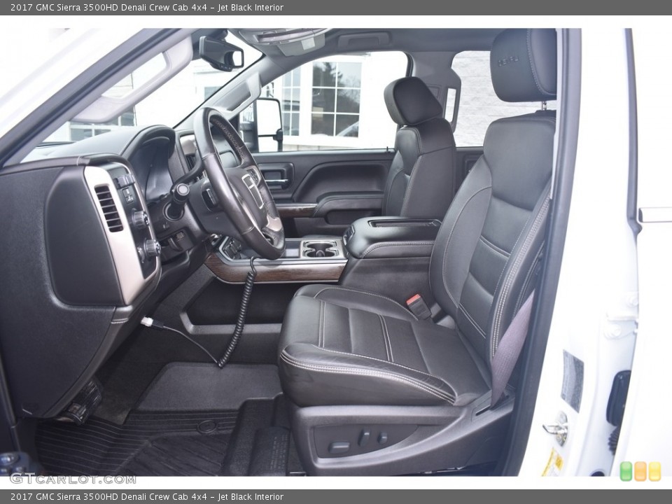 Jet Black Interior Front Seat for the 2017 GMC Sierra 3500HD Denali Crew Cab 4x4 #140528791