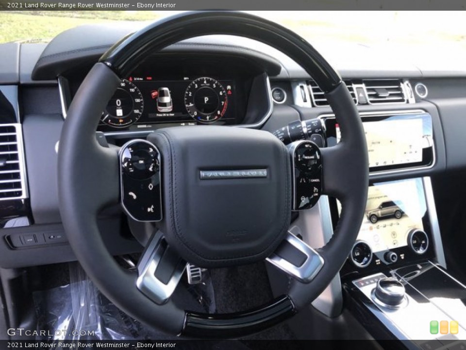 Ebony Interior Steering Wheel for the 2021 Land Rover Range Rover Westminster #140529727