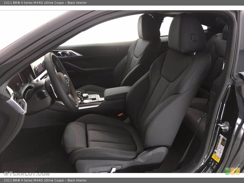 Black Interior Front Seat for the 2021 BMW 4 Series M440i xDrive Coupe #140530066
