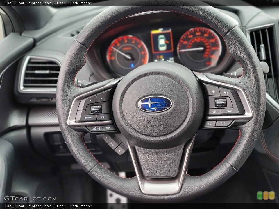 Black Interior Steering Wheel for the 2020 Subaru Impreza Sport 5-Door #140530703