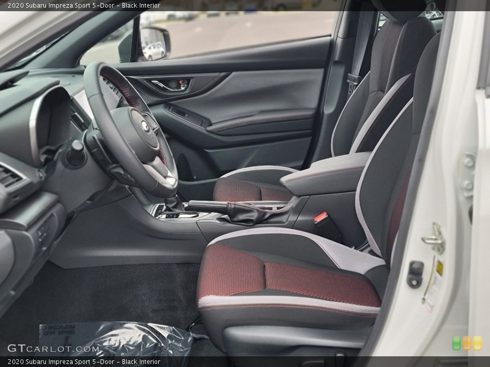 Black Interior Front Seat for the 2020 Subaru Impreza Sport 5-Door #140531344