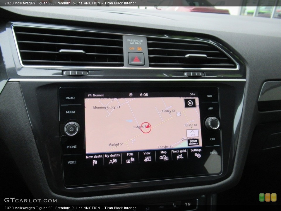 Titan Black Interior Navigation for the 2020 Volkswagen Tiguan SEL Premium R-Line 4MOTION #140531698
