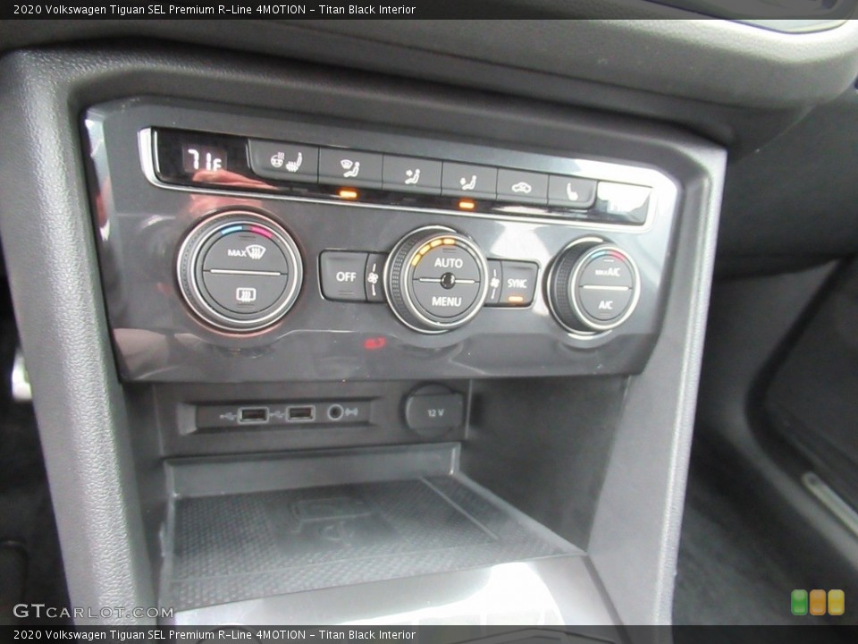 Titan Black Interior Controls for the 2020 Volkswagen Tiguan SEL Premium R-Line 4MOTION #140531751