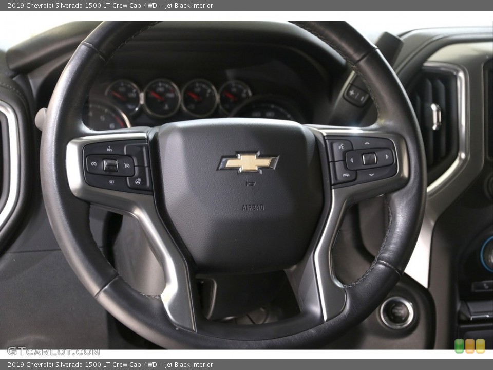 Jet Black Interior Steering Wheel for the 2019 Chevrolet Silverado 1500 LT Crew Cab 4WD #140532496
