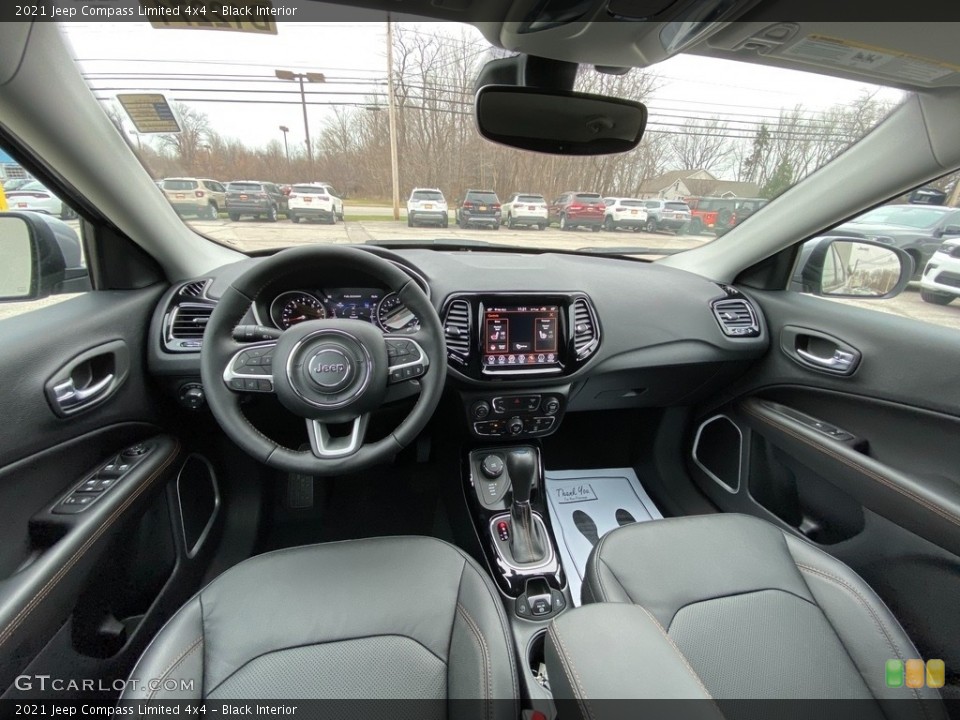 Black Interior Photo for the 2021 Jeep Compass Limited 4x4 #140532943