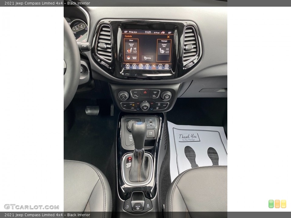 Black Interior Controls for the 2021 Jeep Compass Limited 4x4 #140532991